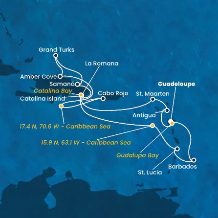 Antilles, Rép.Dominicaine, Turks et Caicos
