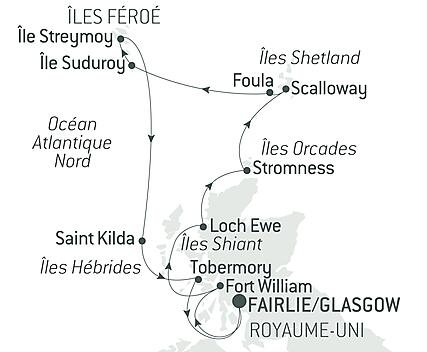 Archipels d’Écosse et îles Féroé