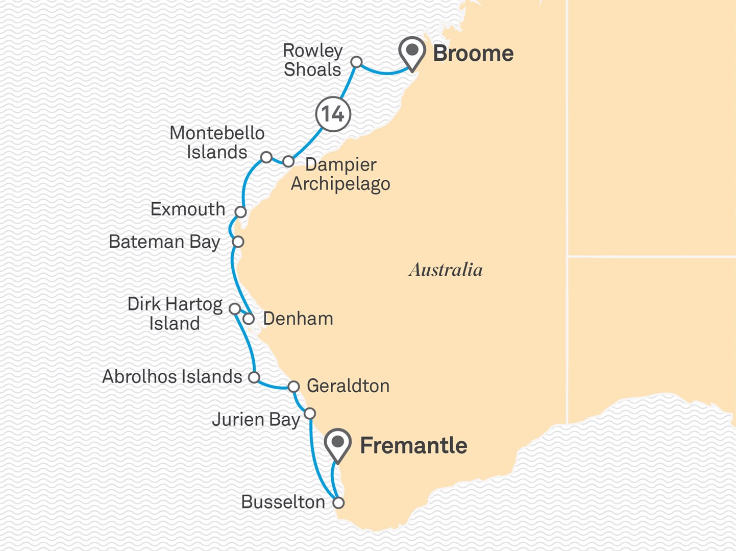 Australie occidentale et voyage dans les îles Abrolhos