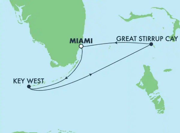 Bahamas : Great Stirrup Cay et Key West