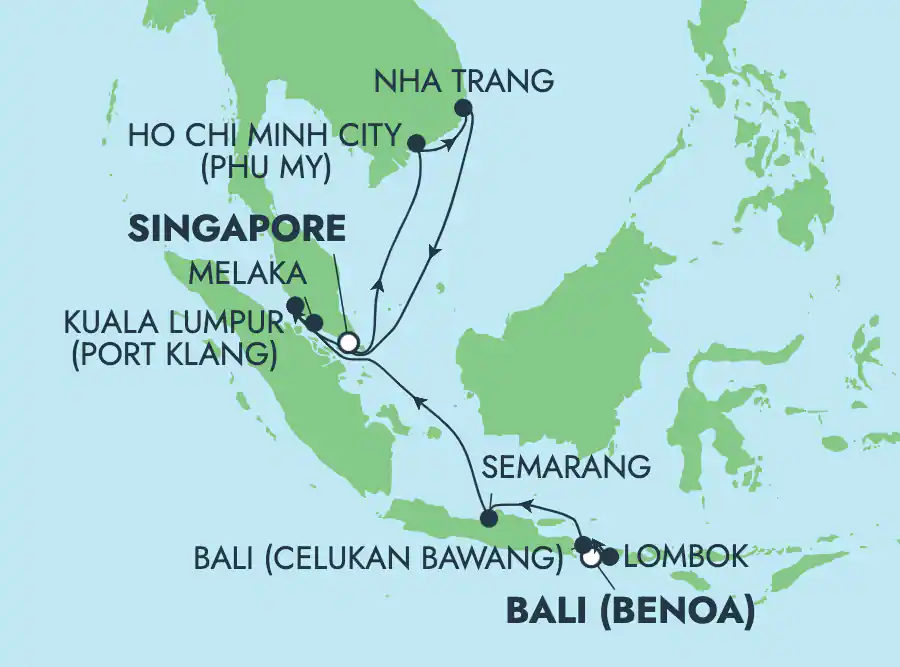 Bali (Benoa) - Singapour