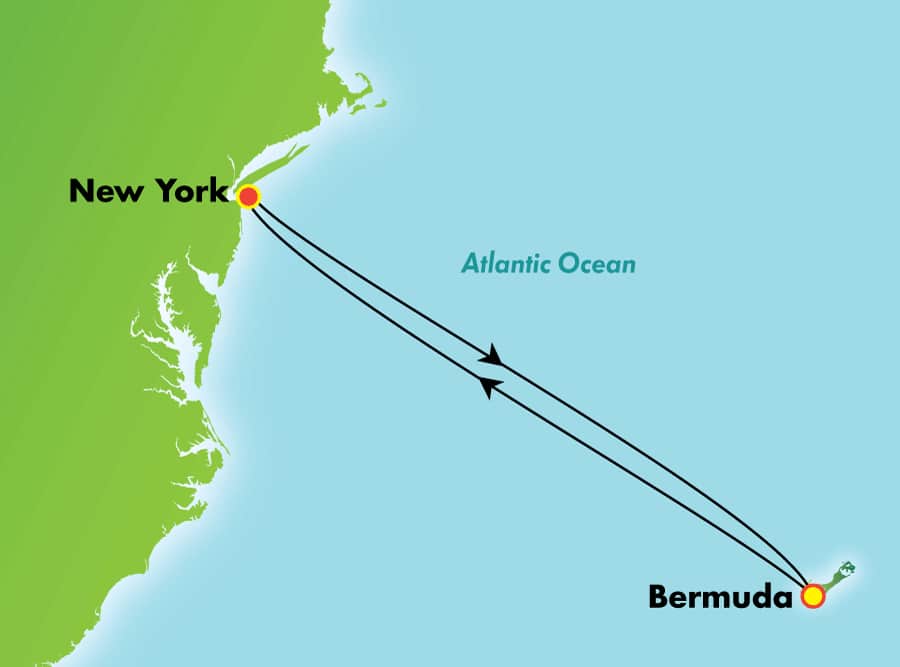 Bermudes au depart de New York