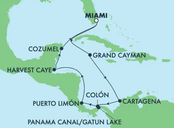 Canal de Panama : Mexique, Costa Rica et Belize
