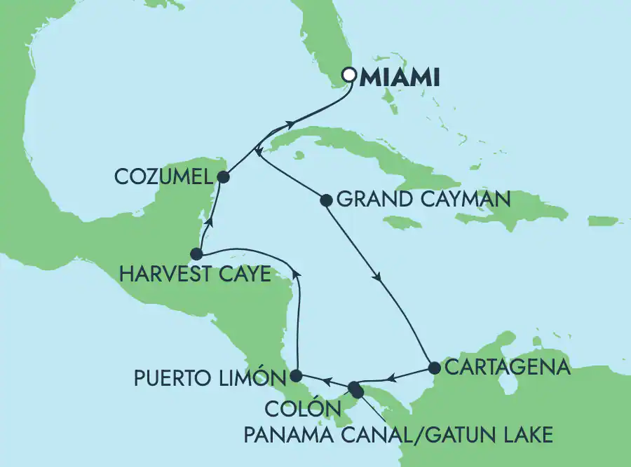 Canal de Panama : Mexique, Costa Rica et Belize