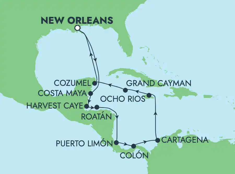 Caraïbes : Harvest Caye, Cozumel et Roatan