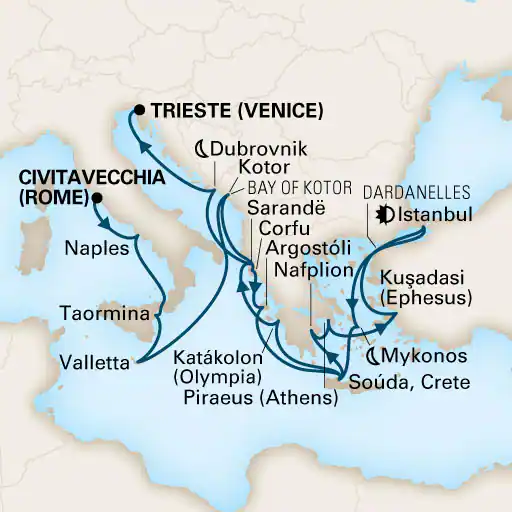 Civitavecchia (Rome) - Trieste