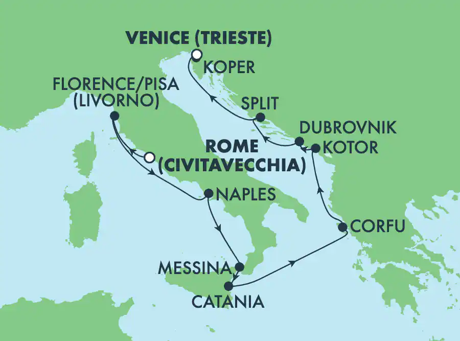 Civitavecchia (Rome) - Trieste