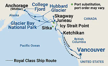 Croisière Alaska au départ de Vancouver