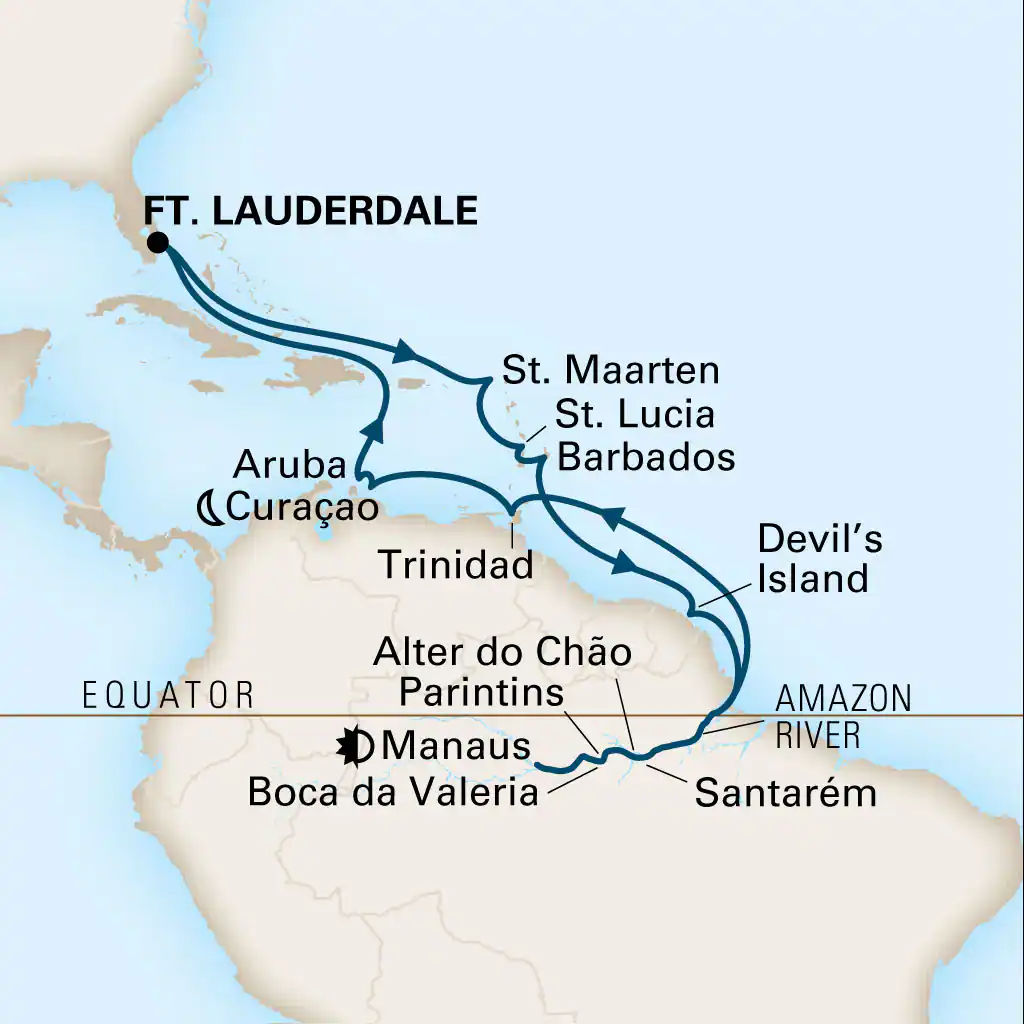Croisière Caraïbes & Amazonie