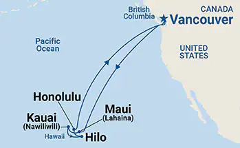 Croisière Hawaï au départ de Vancouver 