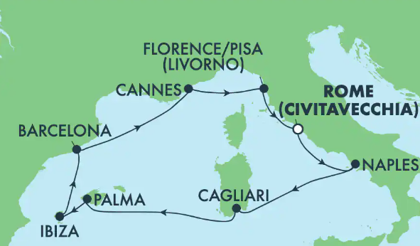 Croisière en Méditerranée