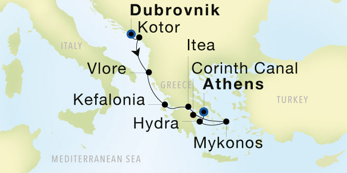 Dubrovnik - Le Pirée (Athènes)
