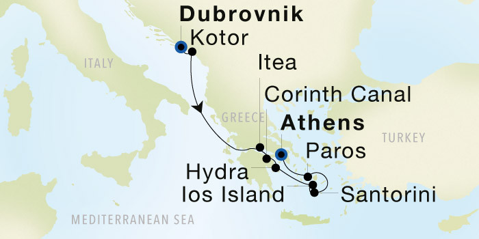 Dubrovnik -  Le Pirée (Athènes)