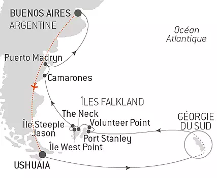 Falkland, Géorgie du Sud & péninsule Valdés au cœur du monde sauvage