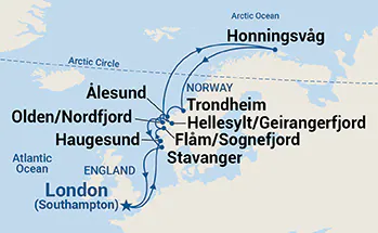 Fjords de Norvège et Cap Nord