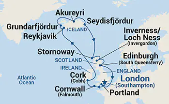 Fjords islandais et îles britanniques