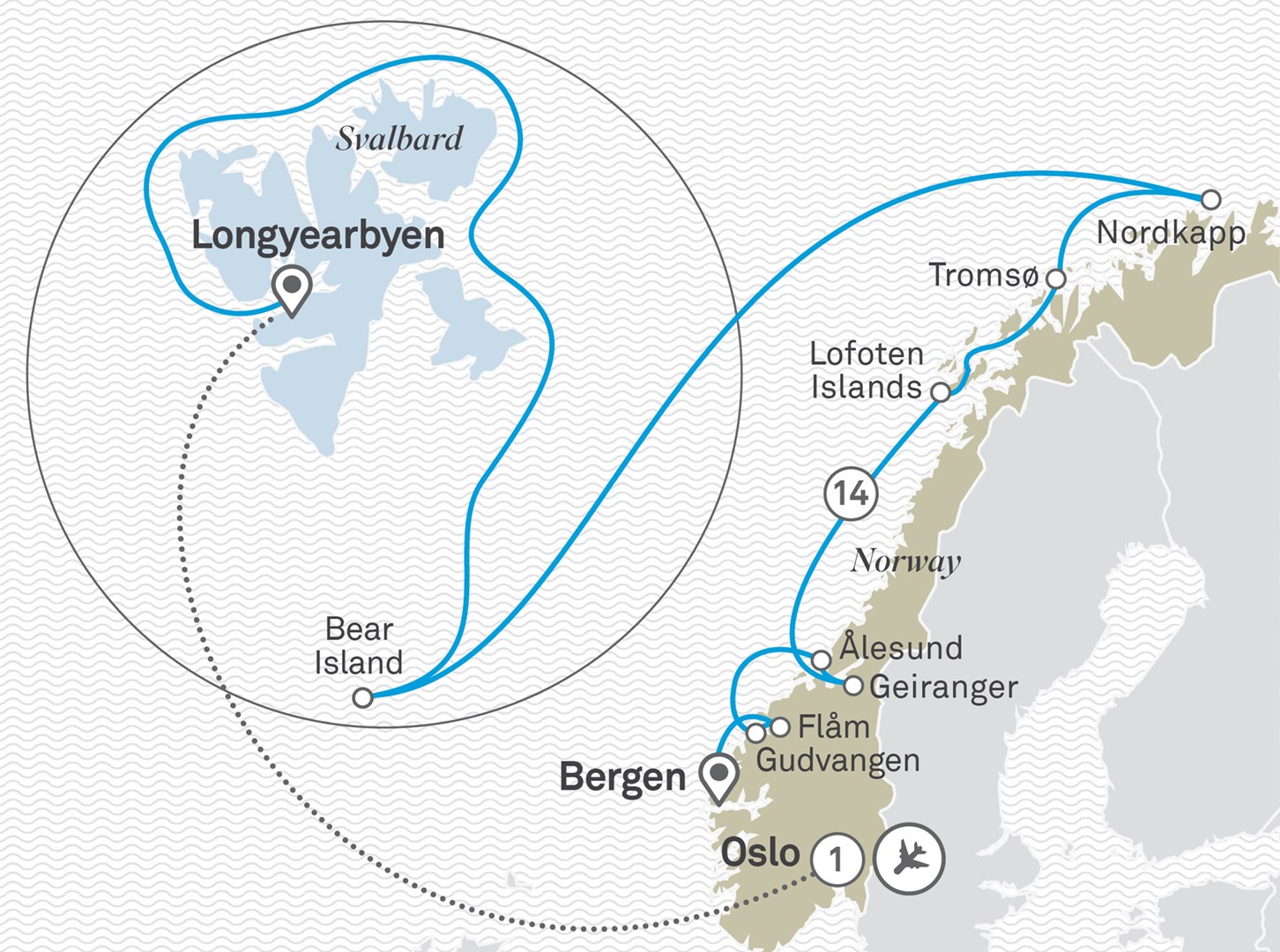 Fjords norvégiens et Cercle Polaire Arctique