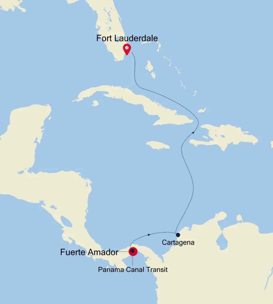 Fuerte Amador (Panama City) - Fort Lauderdale