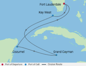 Grand Cayman, Mexique & Key West