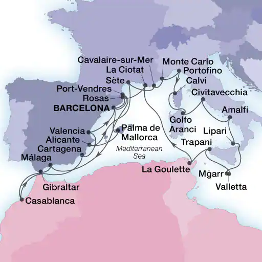 Grande Croisière Méditerranée & Maroc