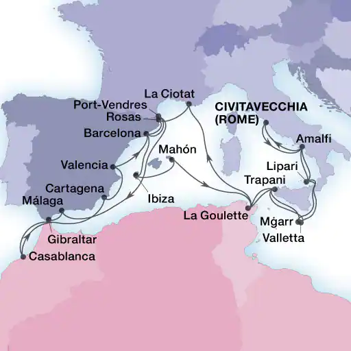 Grande Croisière Méditerranée & Maroc