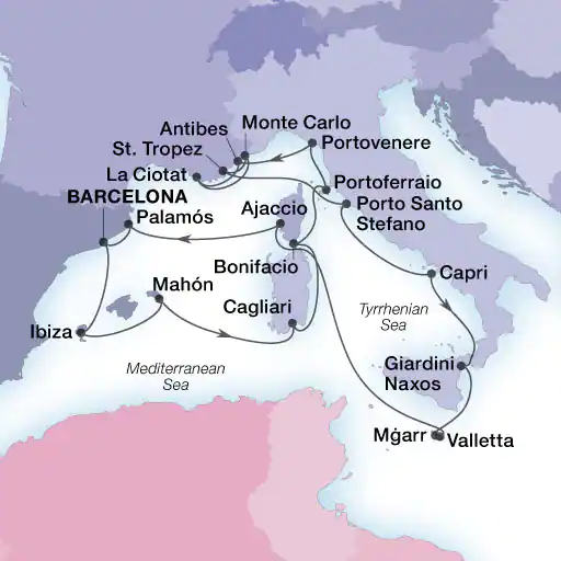 Grande Croisière Méditerranée 