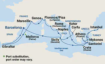 Grande Croisière Méditerranée