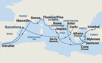 Grande Croisière Méditerranée