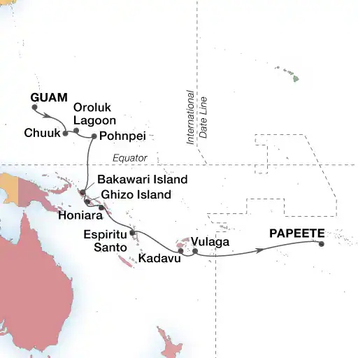 Guam - Papeete