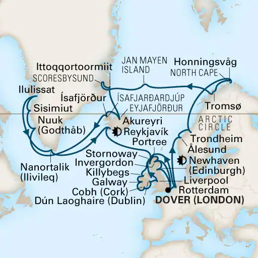 Iles Britanniques, Islande, Groenland, Norvège  