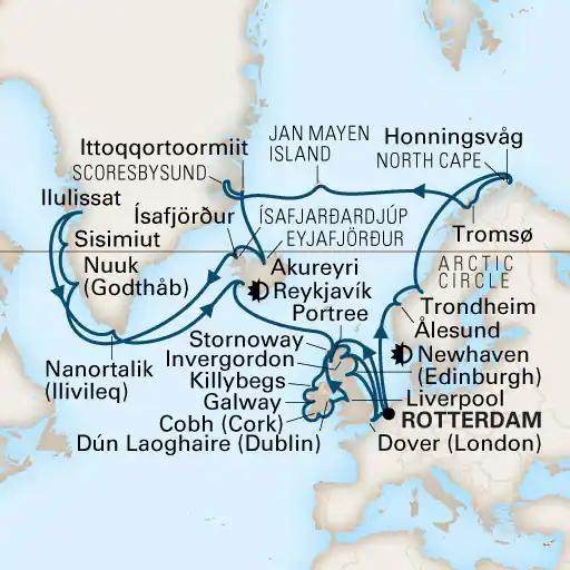 Iles Britanniques, Islande, Groenland, Norvège  