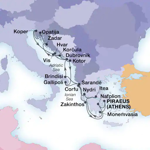 Iles Grecques & Adriatique 