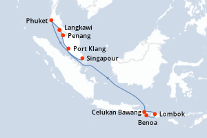 Indonésie, Thaïlande, Malaisie, Singapour