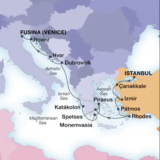 Istanbul - Fusina (Venise)