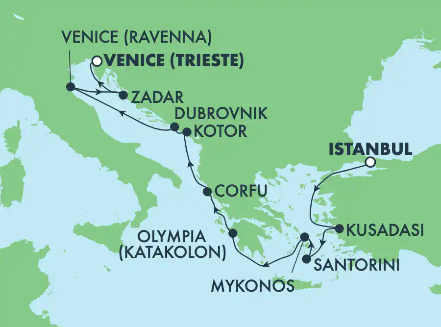 Istanbul - Trieste (Venise)