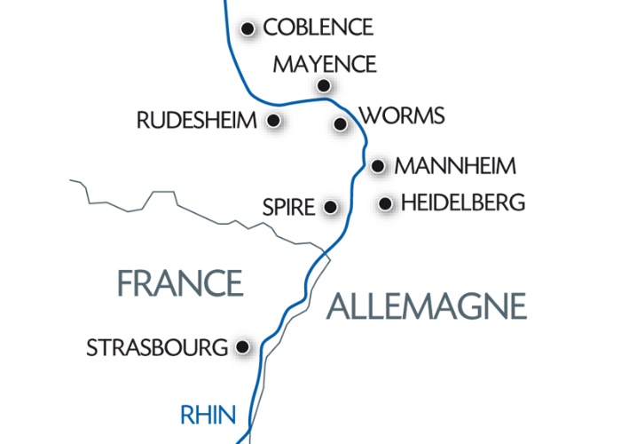 La vallée du Rhin romantique 