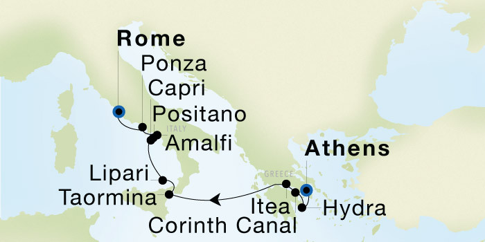 Le Pirée (Athènes) - Civitavecchia (Rome)