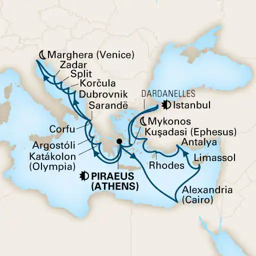 Les Grecques, Adriatiques, Méditerranée 