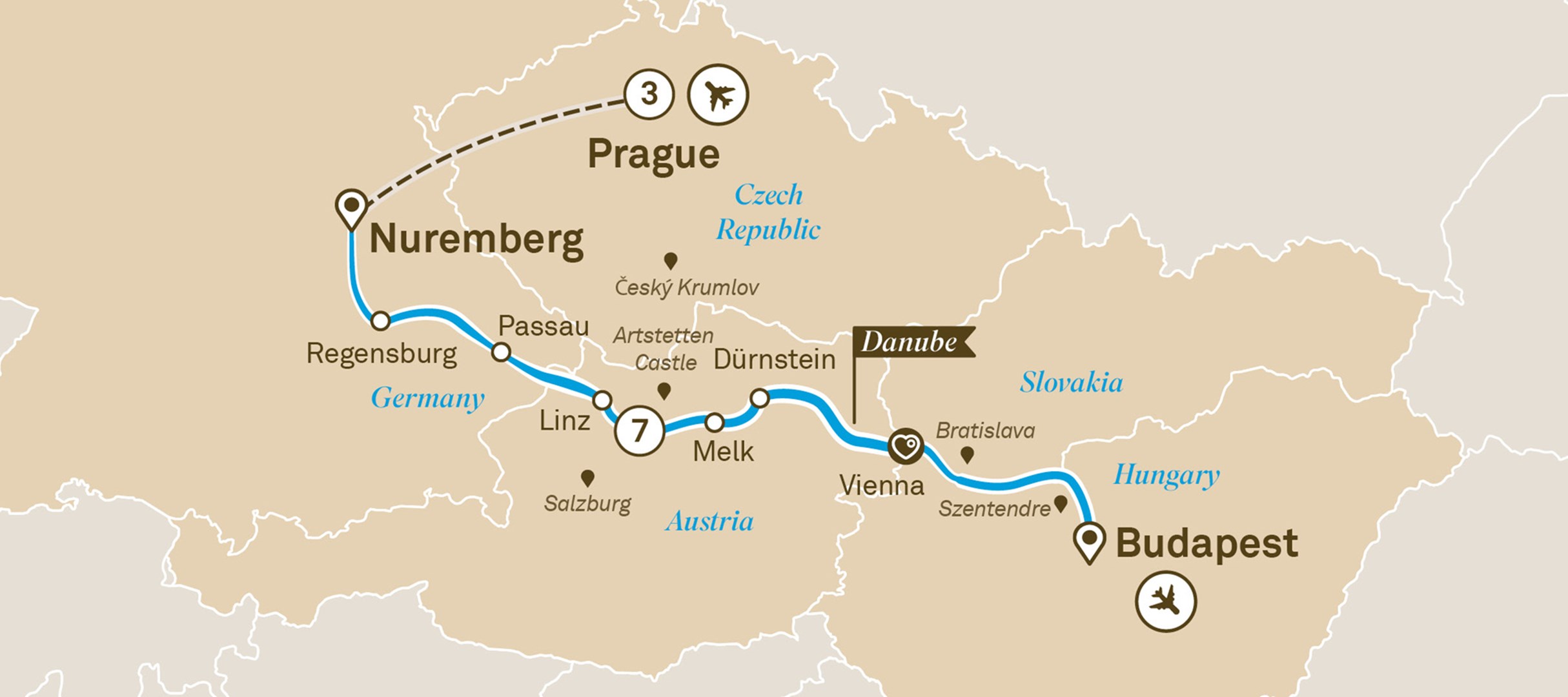 Les Joyaux du Danube et Prague