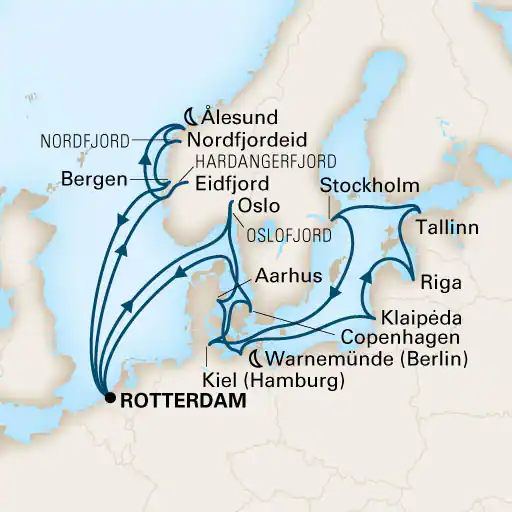 Norvège & Capitales Baltique
