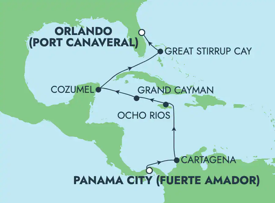 Panama City - Port Canaveral (Orlando)