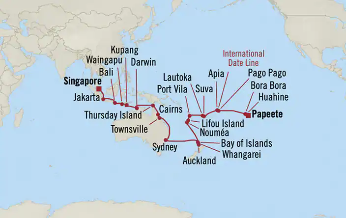 Papeete - Singapour