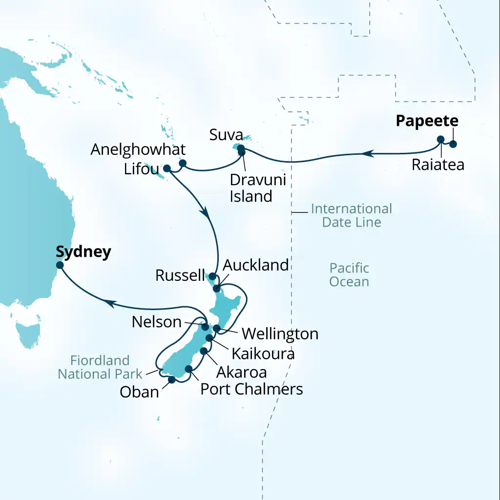 Papeete - Sydney
