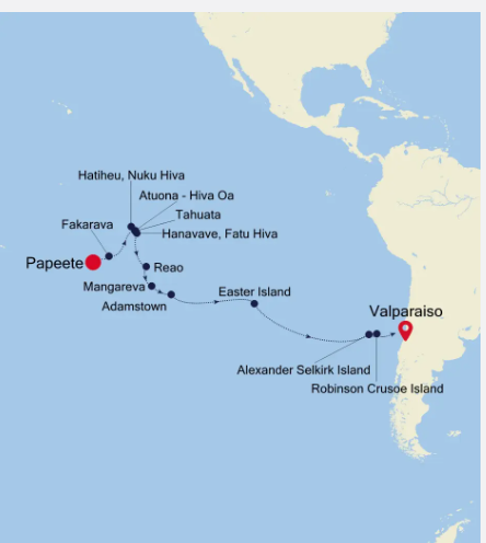 Papeete - Valparaiso 
