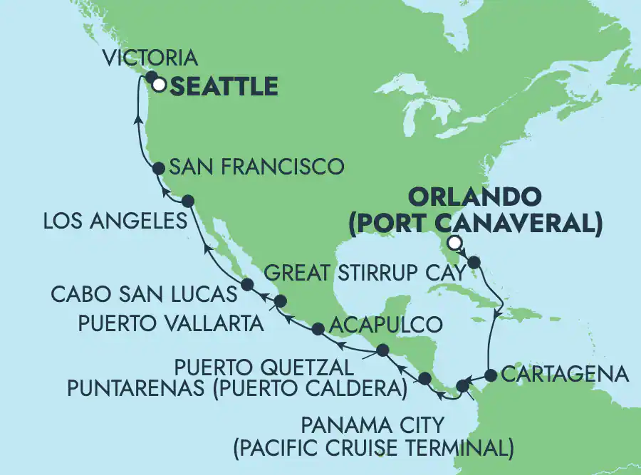Port Canaveral (Orlando) - Seattle