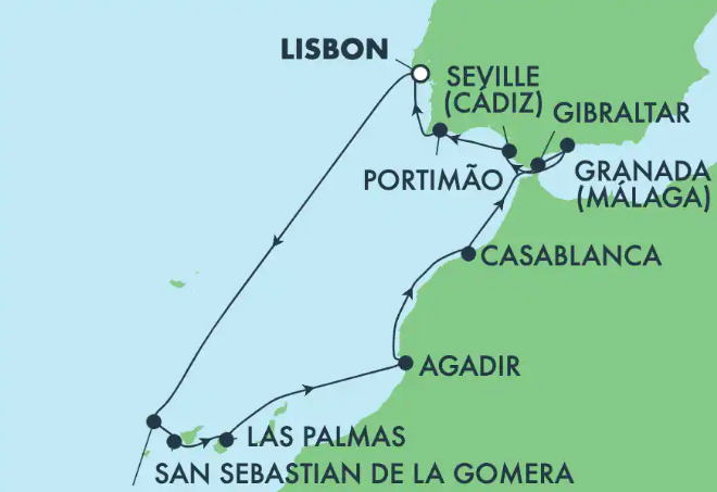 Portugal, Espagne, Maroc et îles Canaries