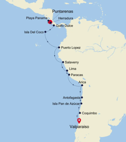 Puntarenas - Valparaiso 