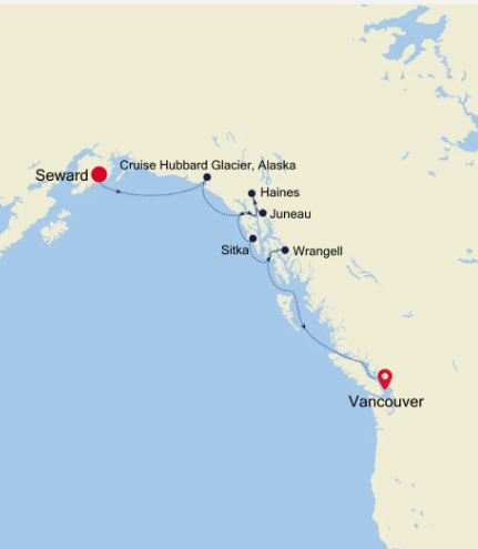 Seward (Anchorage) - Vancouver