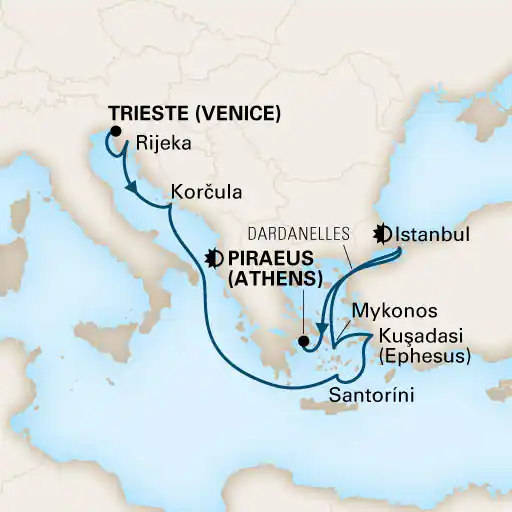 Trieste - Le Pirée (Athènes)