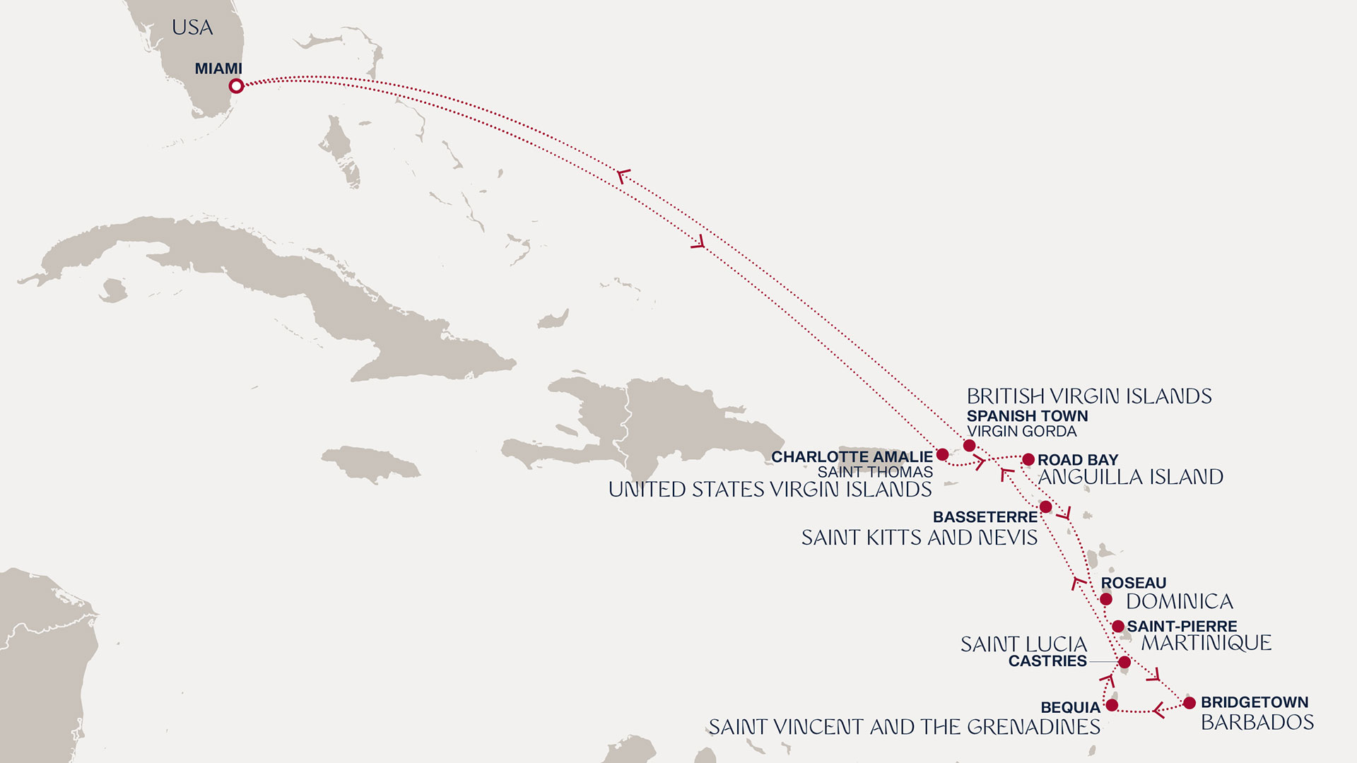 Un long voyage d'évasions colorées dans les Caraïbes